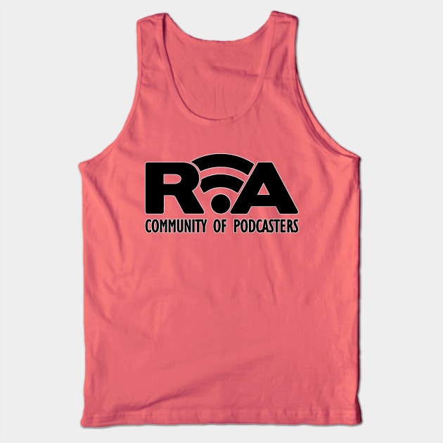 RVA Community of Podcasters (Black Letters) Tank Top by Geeks Under the Influence 
